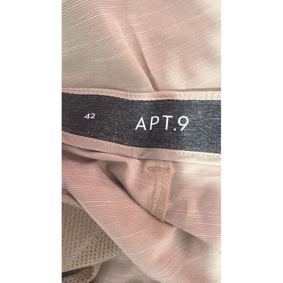 Men's Apt. 9 Premier Flex Performance Shorts, 8" Inseam, Size 42, Beige  NWT - Picture 9 of 13